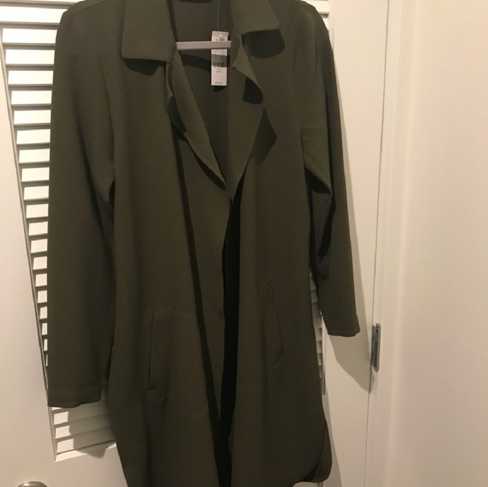New York and Company Green Duster